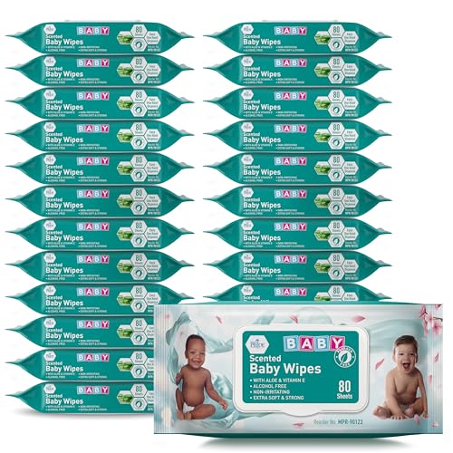 24 Packs of MED PRIDE Scented Baby Wipes