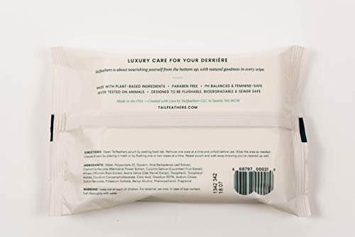 Coconut Hibiscus Butt Wipes with Plant-Based Ingredients