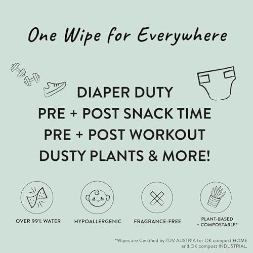 Geo Mood Unscented Butt Wipes | Hypoallergenic, Plant-Based, Compostable