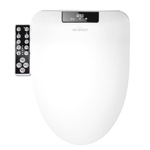 Elongated Bidet Toilet Seat with Heated Water & Dryer