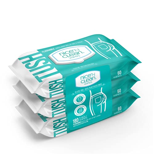 Aloe & Vitamin E Infused Flushable Butt Wipes Pack