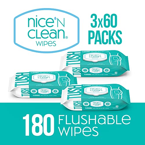 Aloe & Vitamin E Infused Flushable Butt Wipes Pack