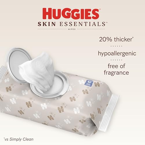 Huggies Hypoallergenic Butt Wipes, 6 Flip Top Packs