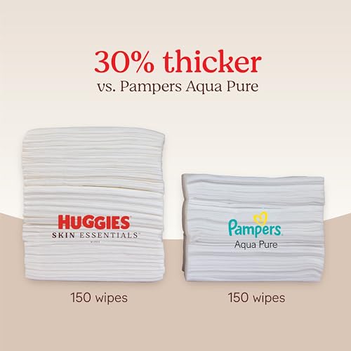 Huggies Hypoallergenic Butt Wipes, 6 Flip Top Packs