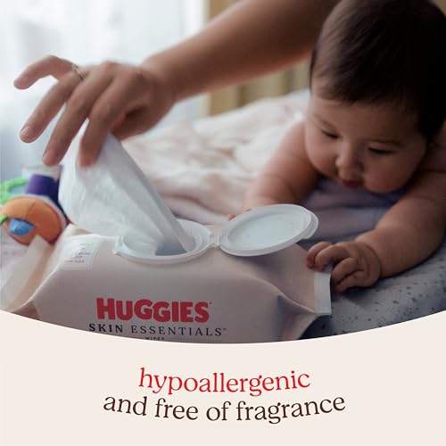 Huggies Hypoallergenic Butt Wipes, 6 Flip Top Packs