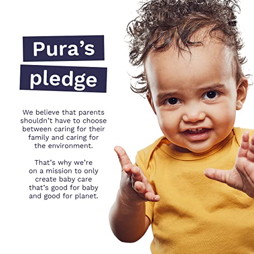 Pura Baby Wipes - Plant-Based, Gentle, Fragrance-Free, Cruelty-Free