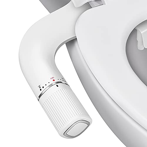 BIGCOW Ultra-Slim Bidet Attachment - Dual Nozzle, Adjustable Pressure