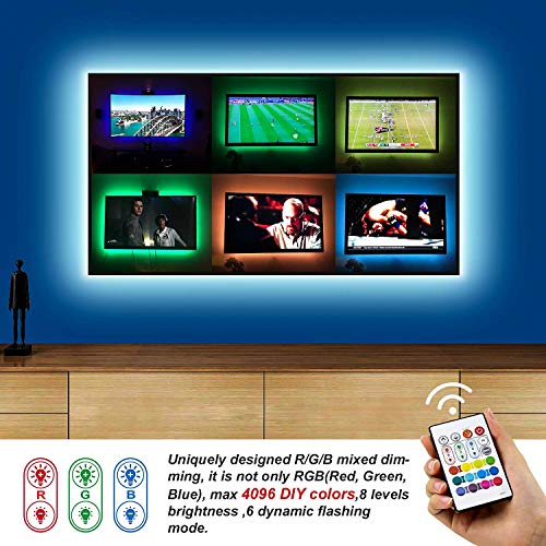 RGB TV Backlight with Remote, DIY Colors