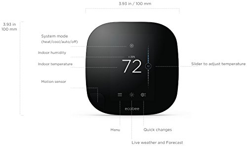 Ecobee3 Wi-Fi Thermostat with Remote Sensor
