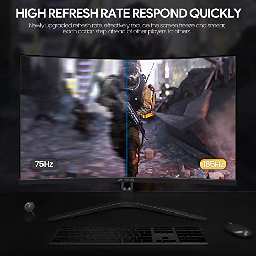 27" Curved Gaming Monitor, 144hz Full HD