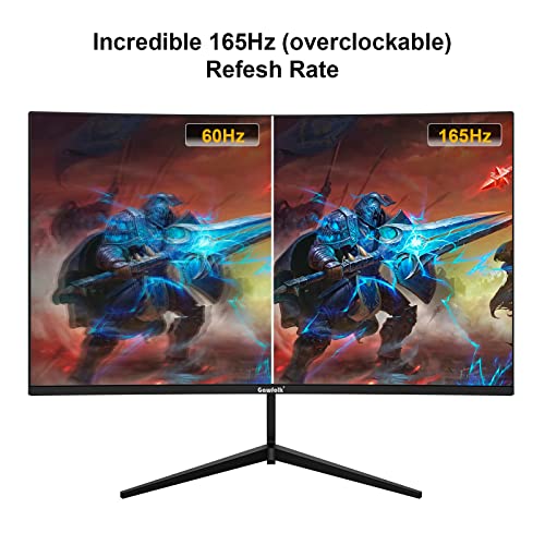24" Curved Gaming Monitor with 165Hz Refresh Rate