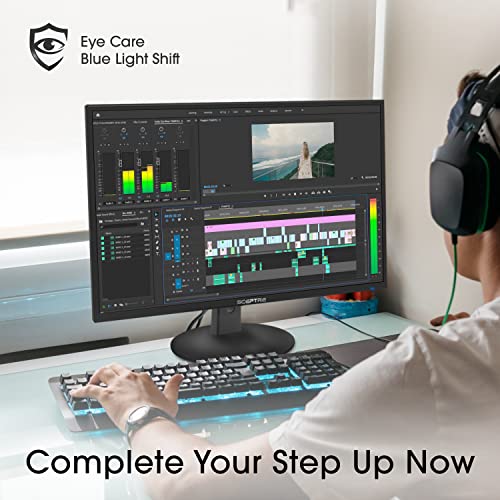 22" LED Monitor w/ 75Hz & 1080P Resolution