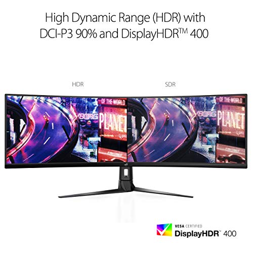 49" Asus Curved Gaming FreeSync Monitor - HDR Eye Care