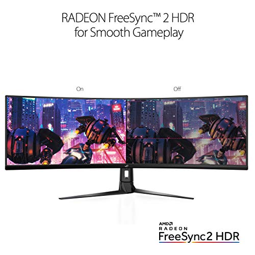 49" Asus Curved Gaming FreeSync Monitor - HDR Eye Care