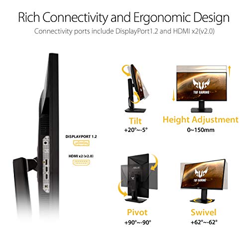 ASUS TUF 28" Gaming Monitor 4K, IPS