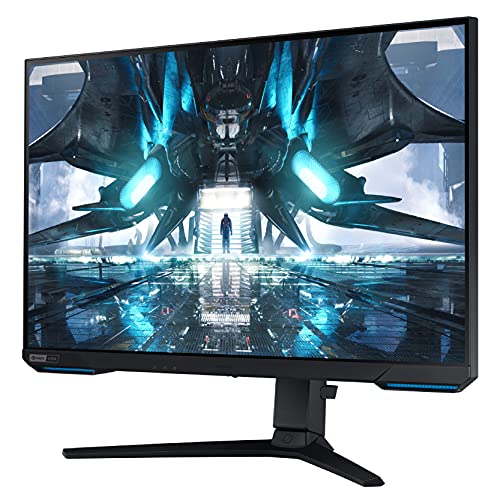 SAMSUNG 28" Odyssey G70A Gaming Computer Monitor, 4K UHD LED Display, HDR 400, 144Hz, G-Sync and FreeSync Premium Support, Front Light Panels, LS28AG700NNXZA, Black