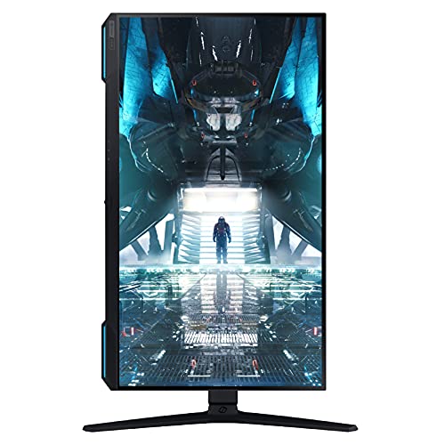 SAMSUNG 28" Odyssey G70A Gaming Computer Monitor, 4K UHD LED Display, HDR 400, 144Hz, G-Sync and FreeSync Premium Support, Front Light Panels, LS28AG700NNXZA, Black