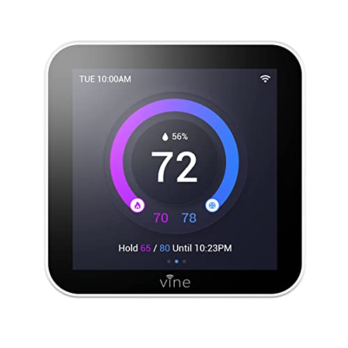 Smart Wi-Fi Thermostat with Touch Screen and App Control