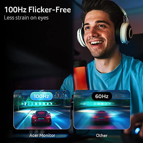 Acer KB272 Hbi 27" Full HD (1920 x 1080) Zero-Frame Gaming Office Monitor | AMD FreeSync Technology | 100Hz | 1ms (VRB) | Low Blue Light | Tilt | HDMI & VGA Ports