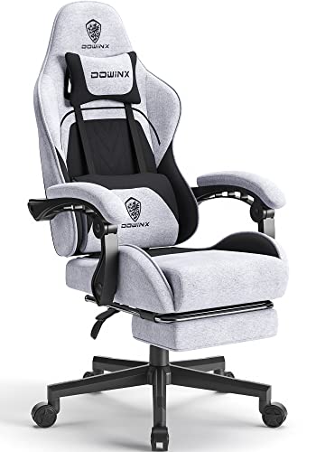 Ergonomic Gaming Chair with Massage and Footrest