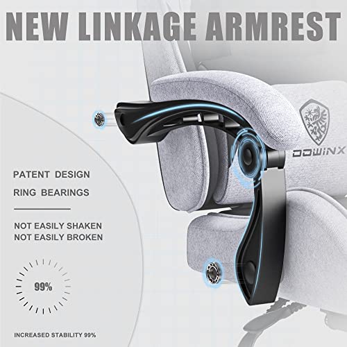 Ergonomic Gaming Chair with Massage and Footrest