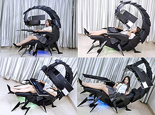 Ergonomic Gaming Cockpit Chair with LED Lights