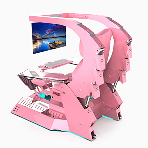 Ergonomic Gaming Office Chair with Footrest & Massage