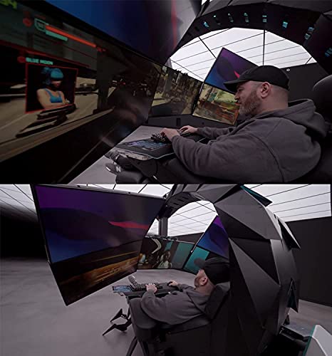 Ergonomic Gaming Cockpit Chair with LED Lights