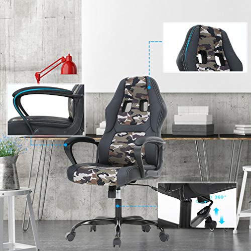 Ergonomic Camo Gaming Chair for Comfortable Work/Gaming