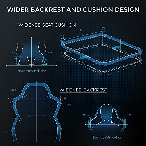 Ergonomic Reclining Gaming Chair with Footrest and Massage