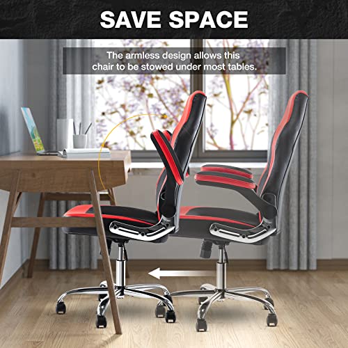 Grey Ergonomic Swivel Chair for Work and Gaming