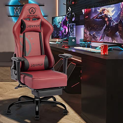 Ergonomic Gaming Chair with Footrest & Lumbar Support