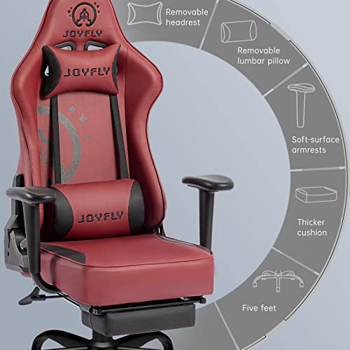 Ergonomic Gaming Chair with Footrest & Lumbar Support
