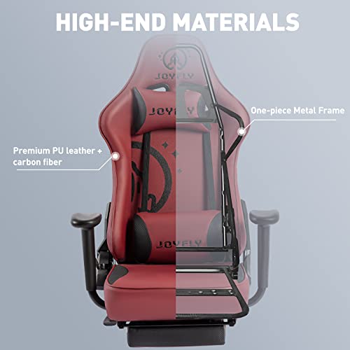 Ergonomic Gaming Chair with Footrest & Lumbar Support