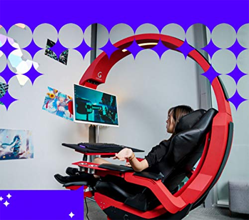 Ergonomic Gaming Chair with Neck & Lumbar Support