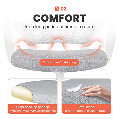 Ergonomic Blue Mesh Office Chair with Lumbar Support