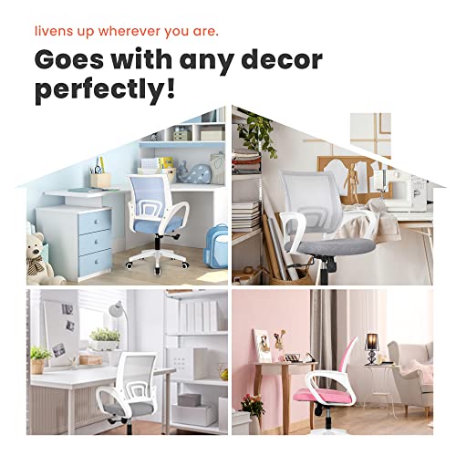 Ergonomic Blue Mesh Office Chair with Lumbar Support