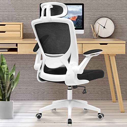 Ergonomic Mesh Office Chair with Headrest & Arms