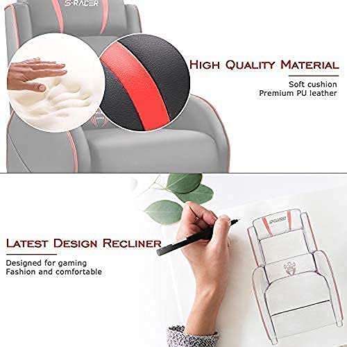 Red Homall Gaming Massage Recliner Sofa