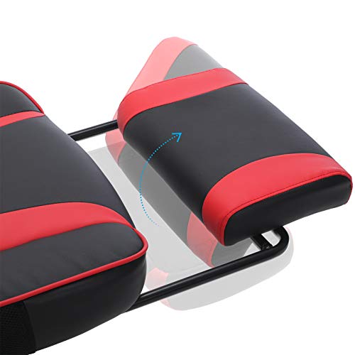 Ergonomic Gaming Chair with Footrest and Support