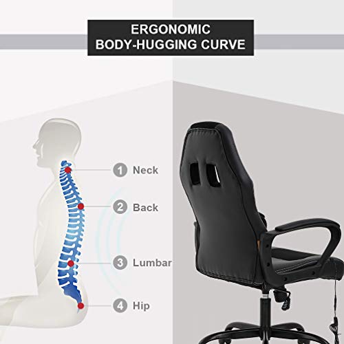 Ergonomic Massage Gaming Chair for Women & Adults