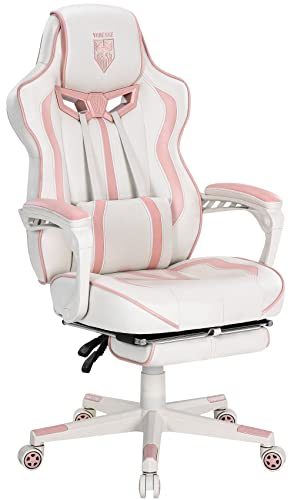 Pink Racing Style Gaming Chair for Girls