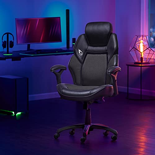 3D Insight Gaming Chair with Headrest, Faux Leather