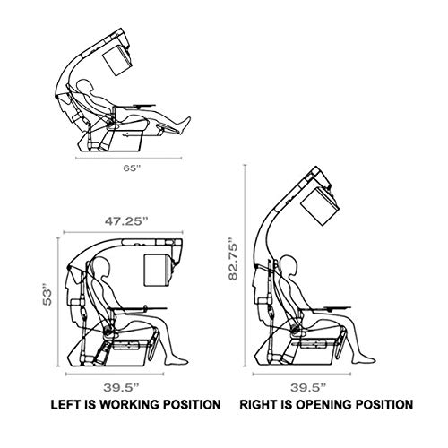 Deluxe Gaming Office Chair and Desk Set