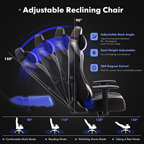 XL Gaming Chair with Ergonomic Support