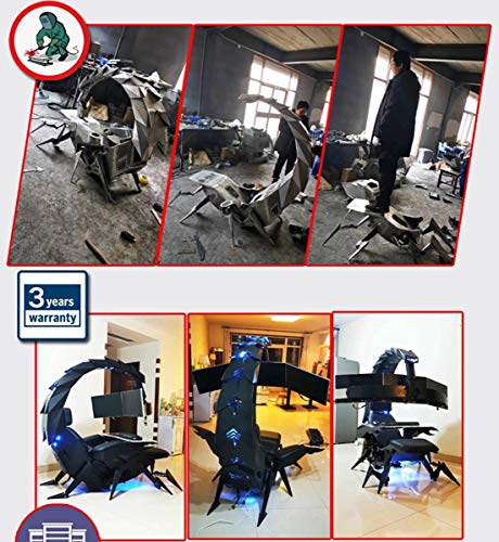 Deluxe Gaming Office Chair and Desk Set