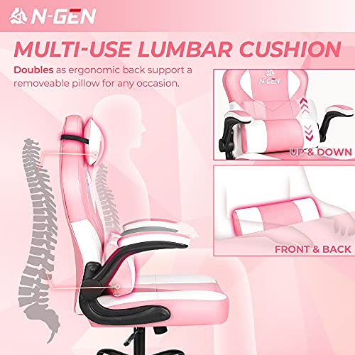Peach Pink High-Back Gaming/Office Chair
