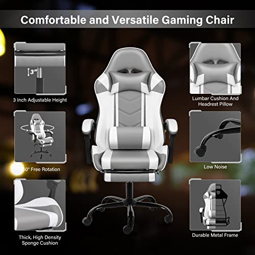 YSSOA Backrest and Seat Height Adjustable Swivel Recliner Racing Office Computer Ergonomic Video Game Chair