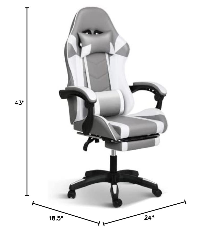 YSSOA Backrest and Seat Height Adjustable Swivel Recliner Racing Office Computer Ergonomic Video Game Chair
