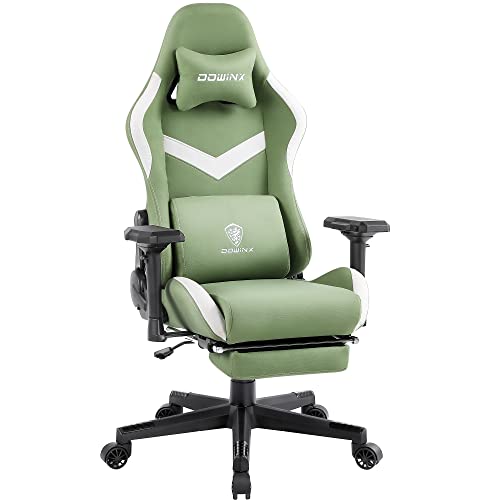 Green Ergonomic Gaming Chair with Lumbar Support